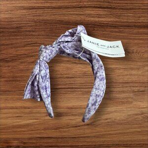 JANIE AND JACK Smock Shop Purple Floral Toddler Headband NEW NWT